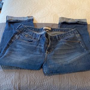 Banana republic gently used cropped jeans - like new